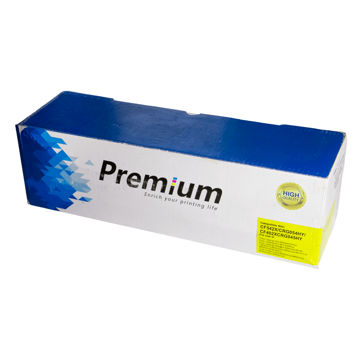Cartucho de Toner P/ HP CF402X CF502X Canon CRG054 Amarelo C/ Chip 2.5K - Lotus