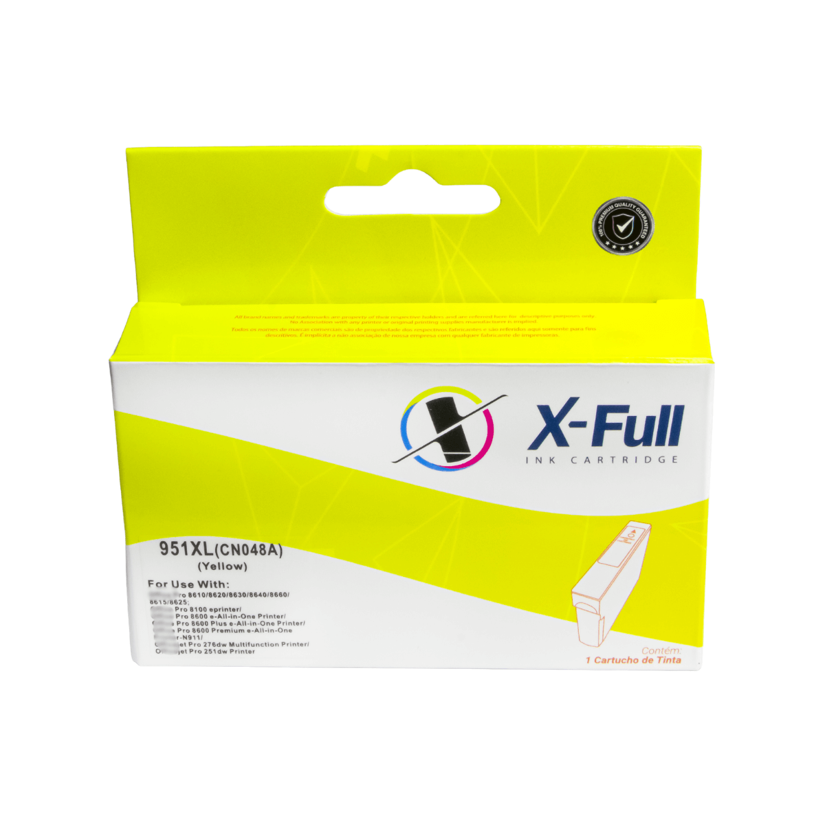 Cartucho de Tinta P/ HP 951XL 951 CN048A Amarelo C/ Chip 27ml - X-Full