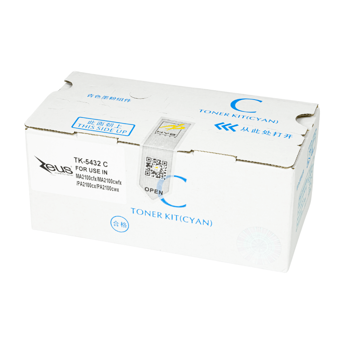 Cartucho de Toner P/ Kyocera TK5432 Ciano C/ Chip 1.25K - Zeus