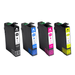 Kit 4x Cartucho de Tinta P/ Epson 1351 1332 1333 1334 TX123 TX135 CMYK Chip - X-Full