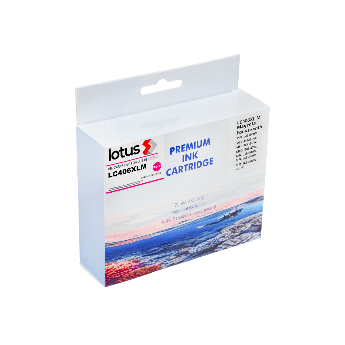Cartucho de Tinta P/ Brother LC406XL LC406XLM Magenta C/ Chip 5K - Lotus