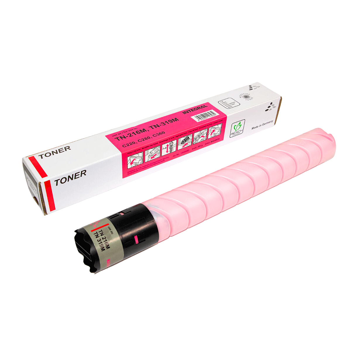 Cartucho de Toner P/ Minolta Bizhub Tn216, Magenta - Integral