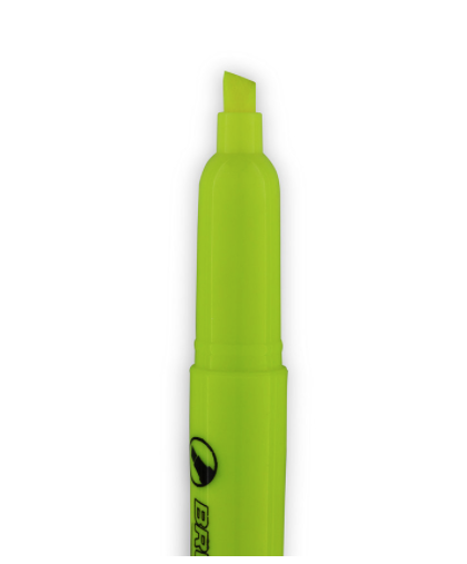 Marca-Texto Fluorescente Amarelo BRW - Caixa C/12un