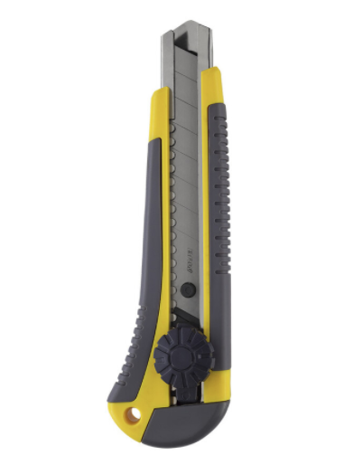 Estilete 18mm Profissional com Cabo Emborrachado - BRW