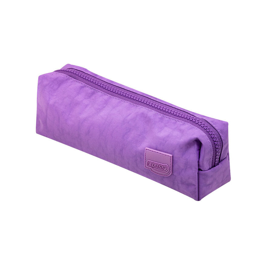 Estojo Nylon Lilás com 1 Ziper - BRW