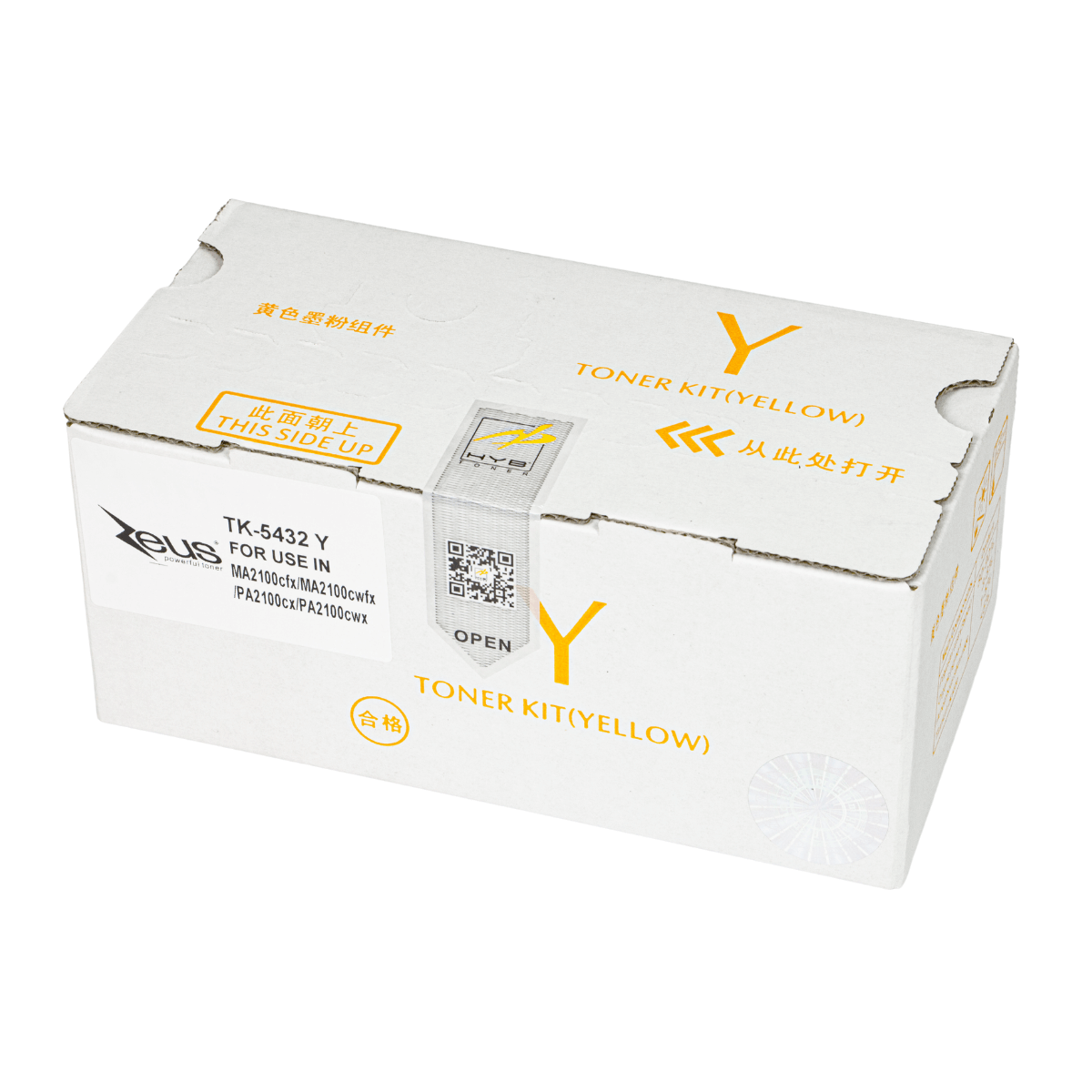 Cartucho de Toner P/ Kyocera TK5432 Amarelo C/ Chip 1.25K - Zeus