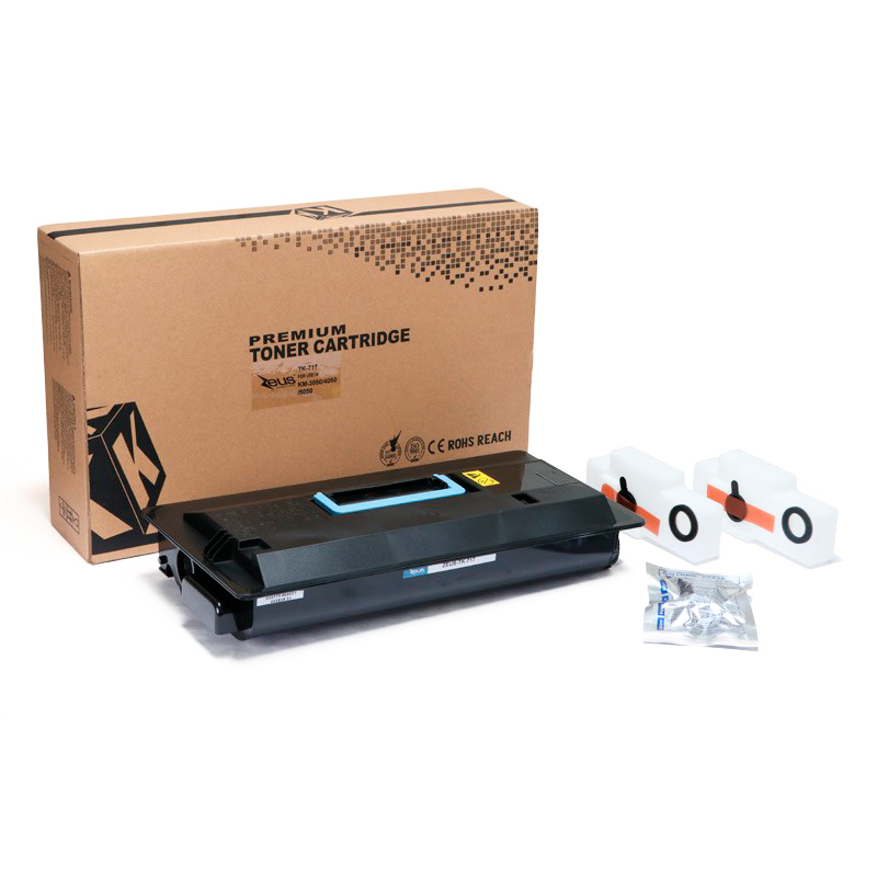 Toner Compatível Zeus TK717 Preto P/ Kyocera C/ Chip - 45K