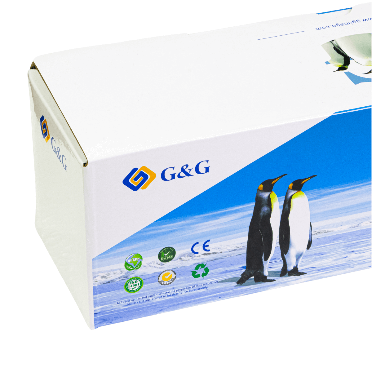 Cartucho de Toner P/ Canon e HP CF401X CF501X CRG054 202X Ciano C/ Chip 2.5K - G&G