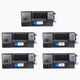 Kit 5x Cartuchos de Toner P/ Kyocera TK3432 X Preto C/ Chip 25K - Zeus
