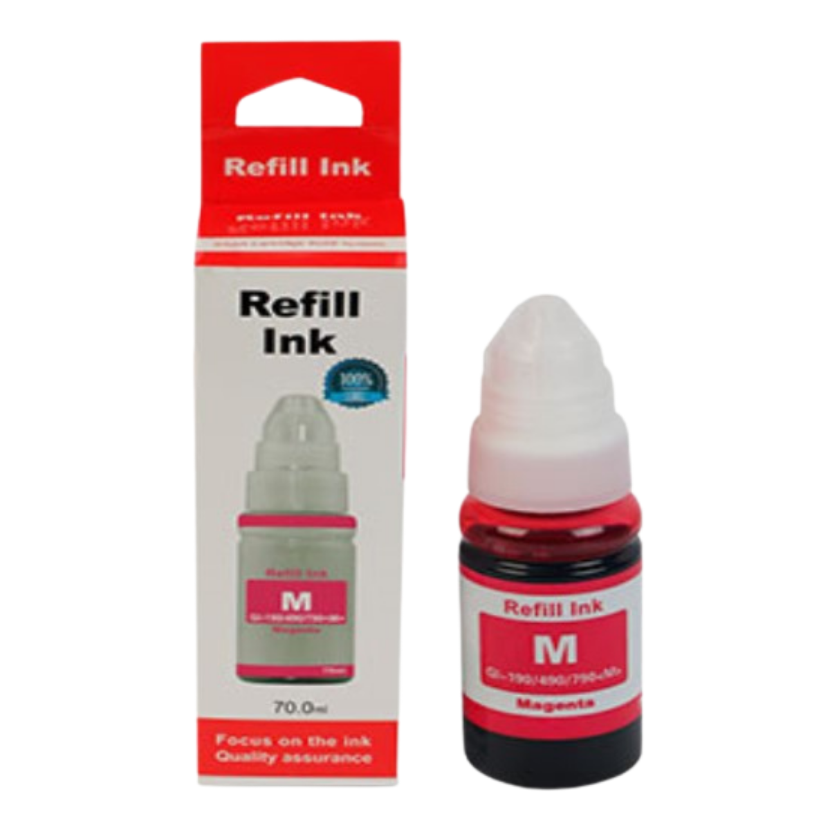 Refil de Tinta Compatível p/ Canon Pixma GI-190 Megatank Magenta 70ml - Lotus
