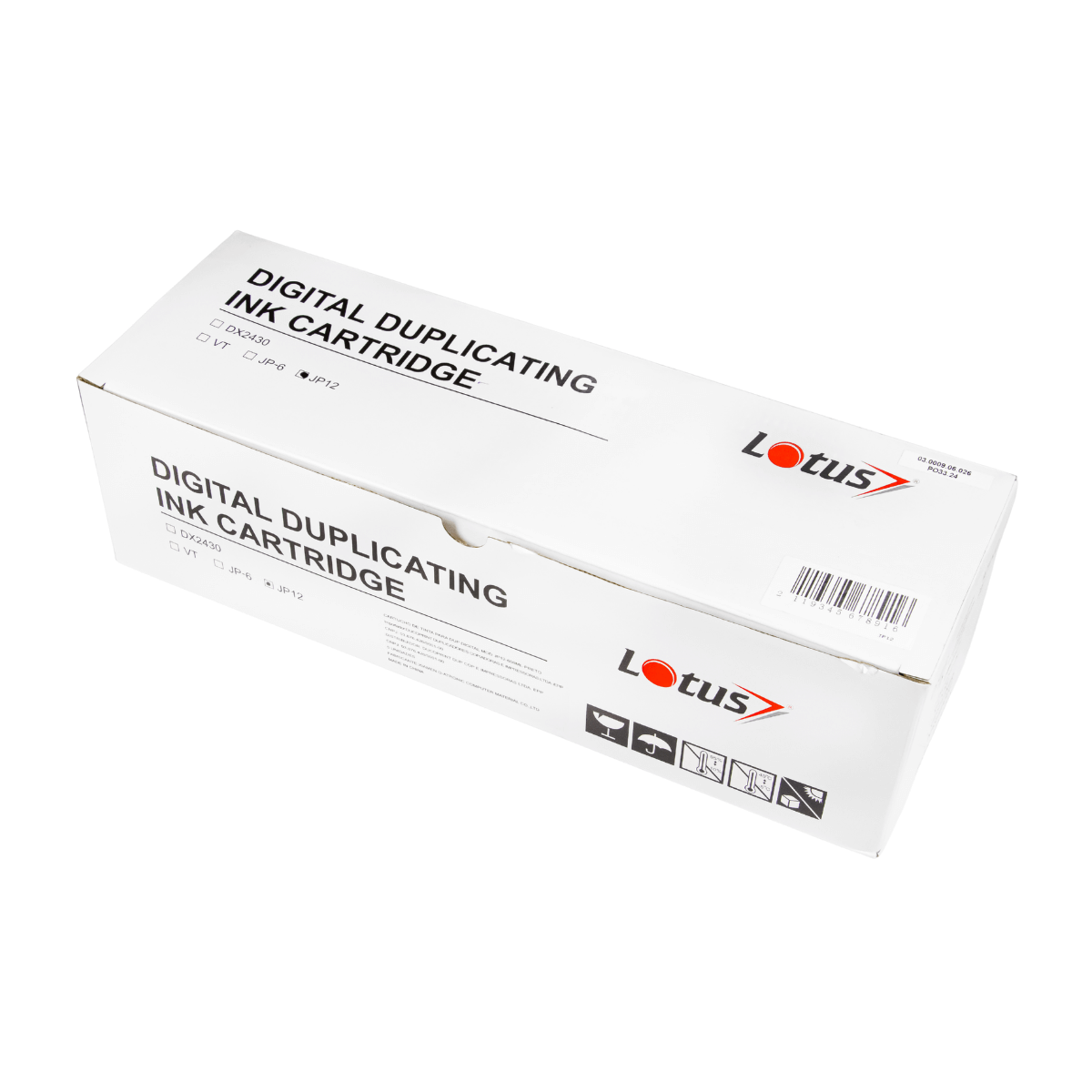 Cartucho de Tinta Compatível Lotus BK p/ Dupli JP12 - 600ml (Kit c/ 5)