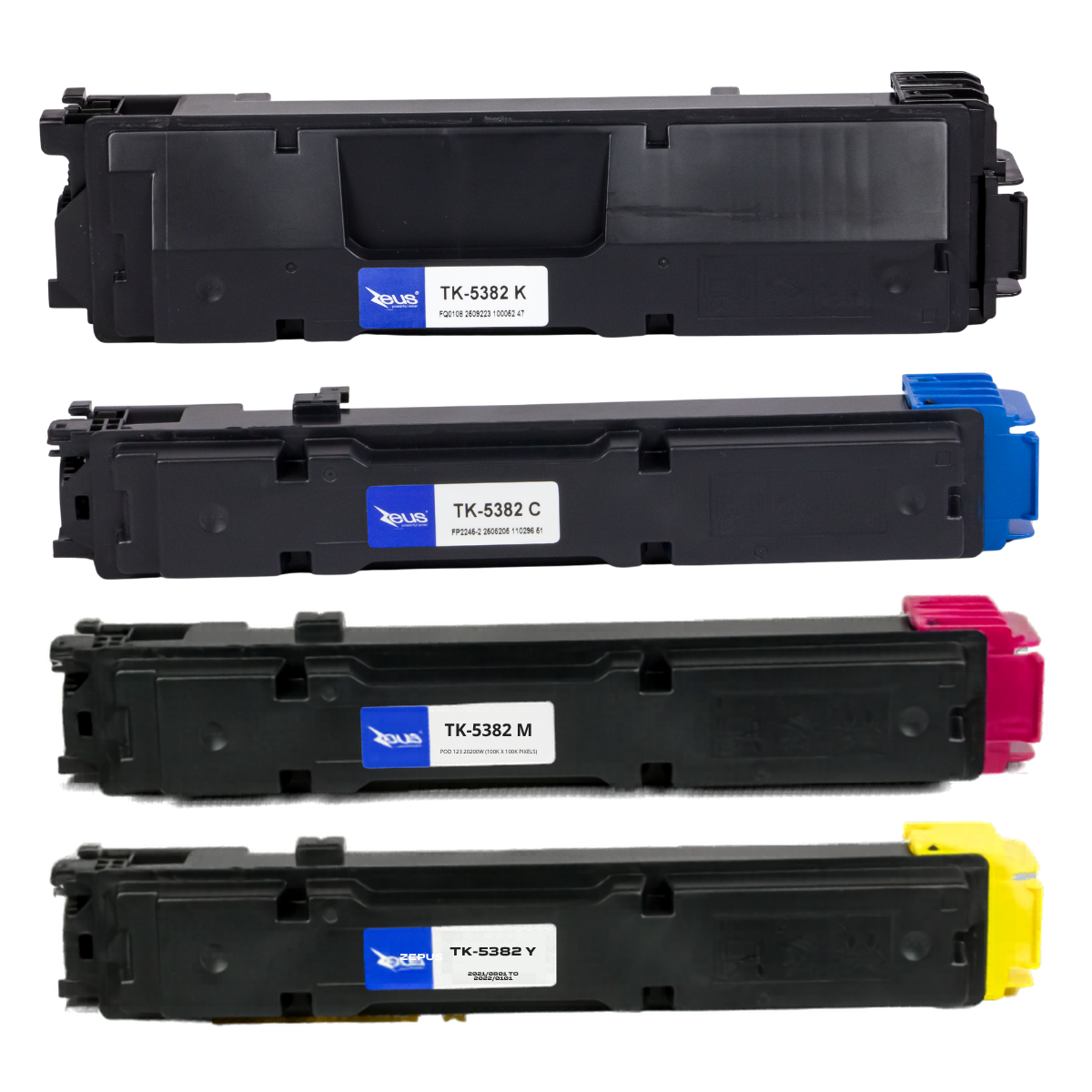 Kit 4x  Toner P/ Kyocera TK5382 MA4000 PA4000 CMYK C/ Chip - Zeus