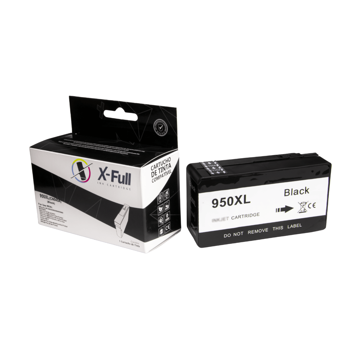 Cartucho de Tinta P/ HP 950XL 950 CN045A Preto C/ Chip 80ml - X-Full