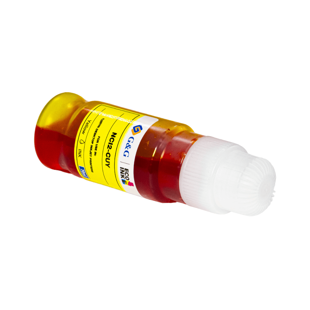 Refil de Tinta P/ Canon GI-10S Amarelo 7.7K 70ml (NC12-CUY) - G&G