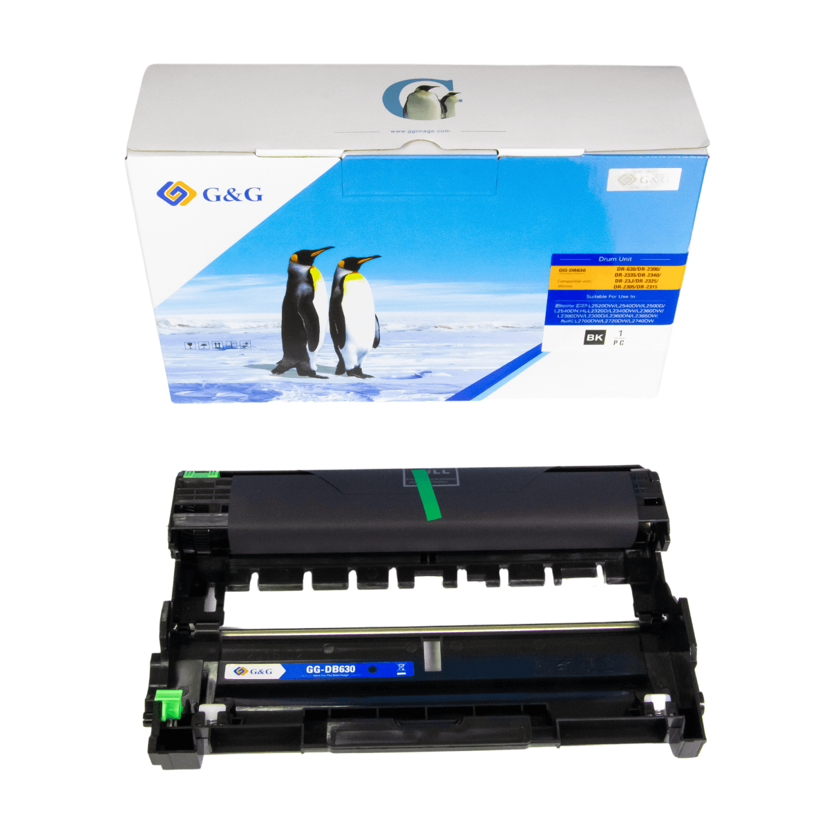 Cartucho de Cilindro P/ Brother DR2340 DR630 12K - G&G