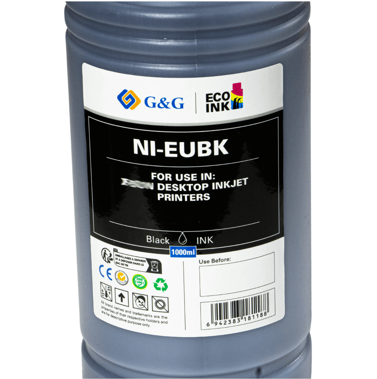 Refil de Tinta P/ Epson T664 Preto Corante 1L (NI-EUBK) - G&G