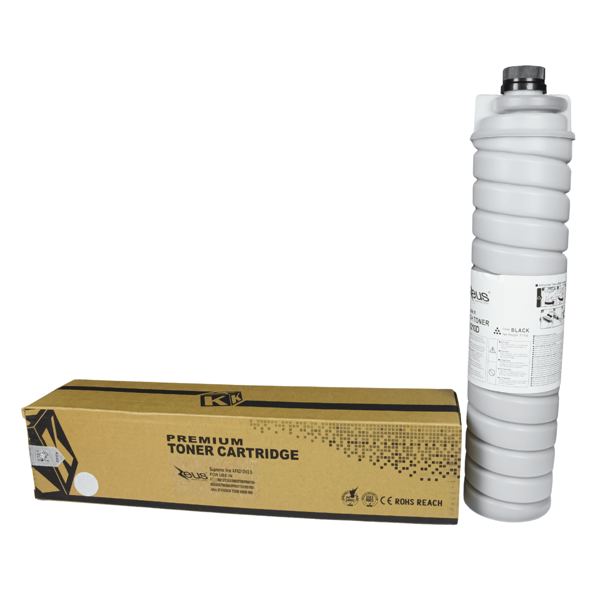 Cartucho de Toner Compatível Zeus  p/ Ricoh AF 1060 1075 2051 2060 2075 - 40k