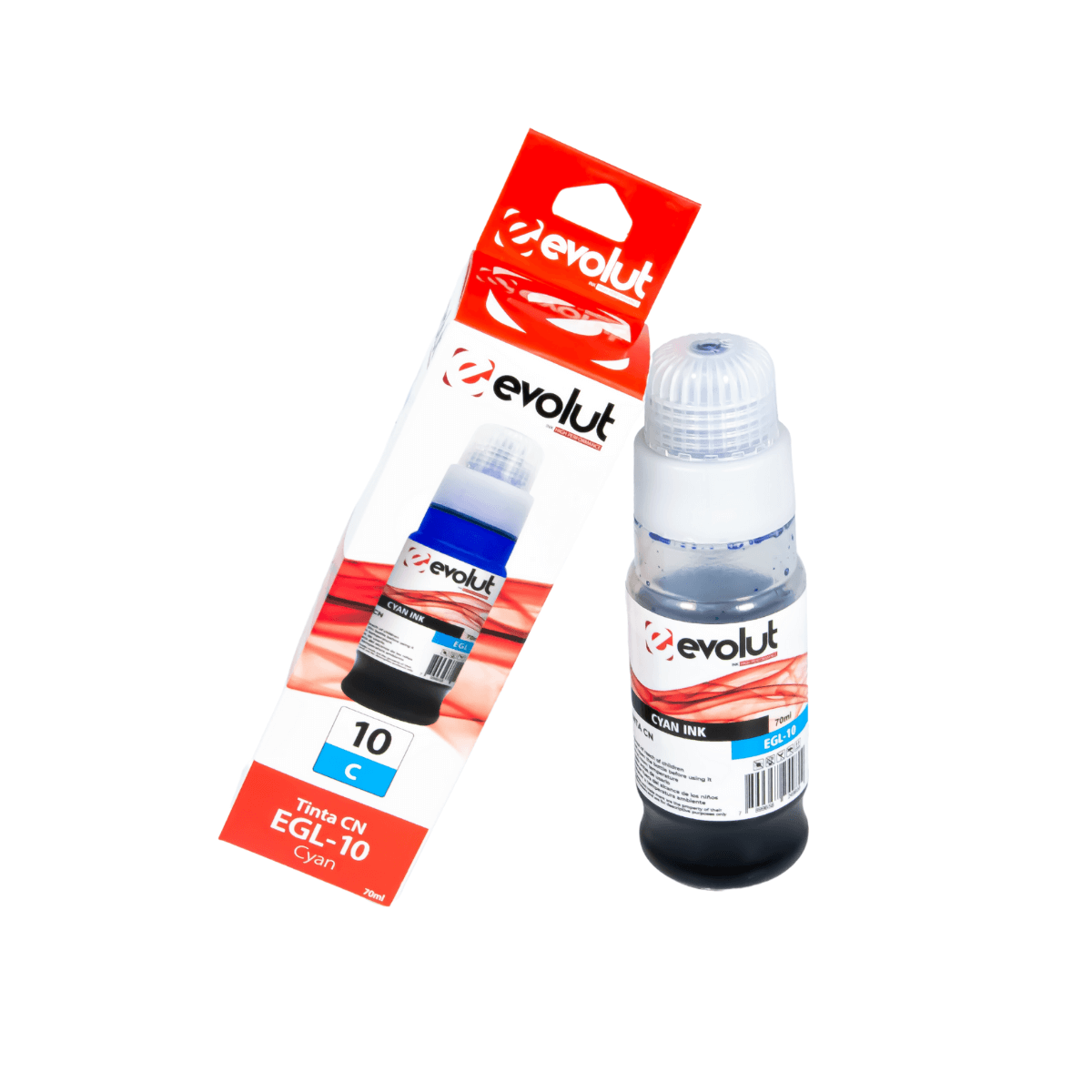 Refil de Tinta P/ Canon GX6010 GX7010 GI-16 Cyan Pigmentada 70ML - Evolut
