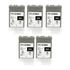 Kit 5x Cartucho de Tinta P/ Plotter Canon PFI-107 Matte Black 130ml