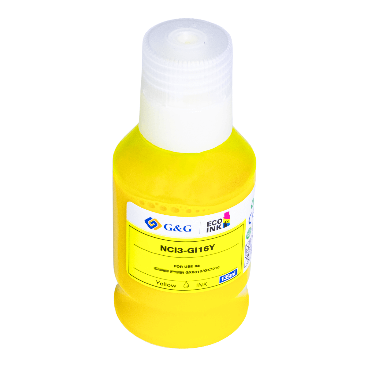 Refil de Tinta P/ Canon GI-16 GX6010 GX7010 Amarelo 7K 135ml - G&G