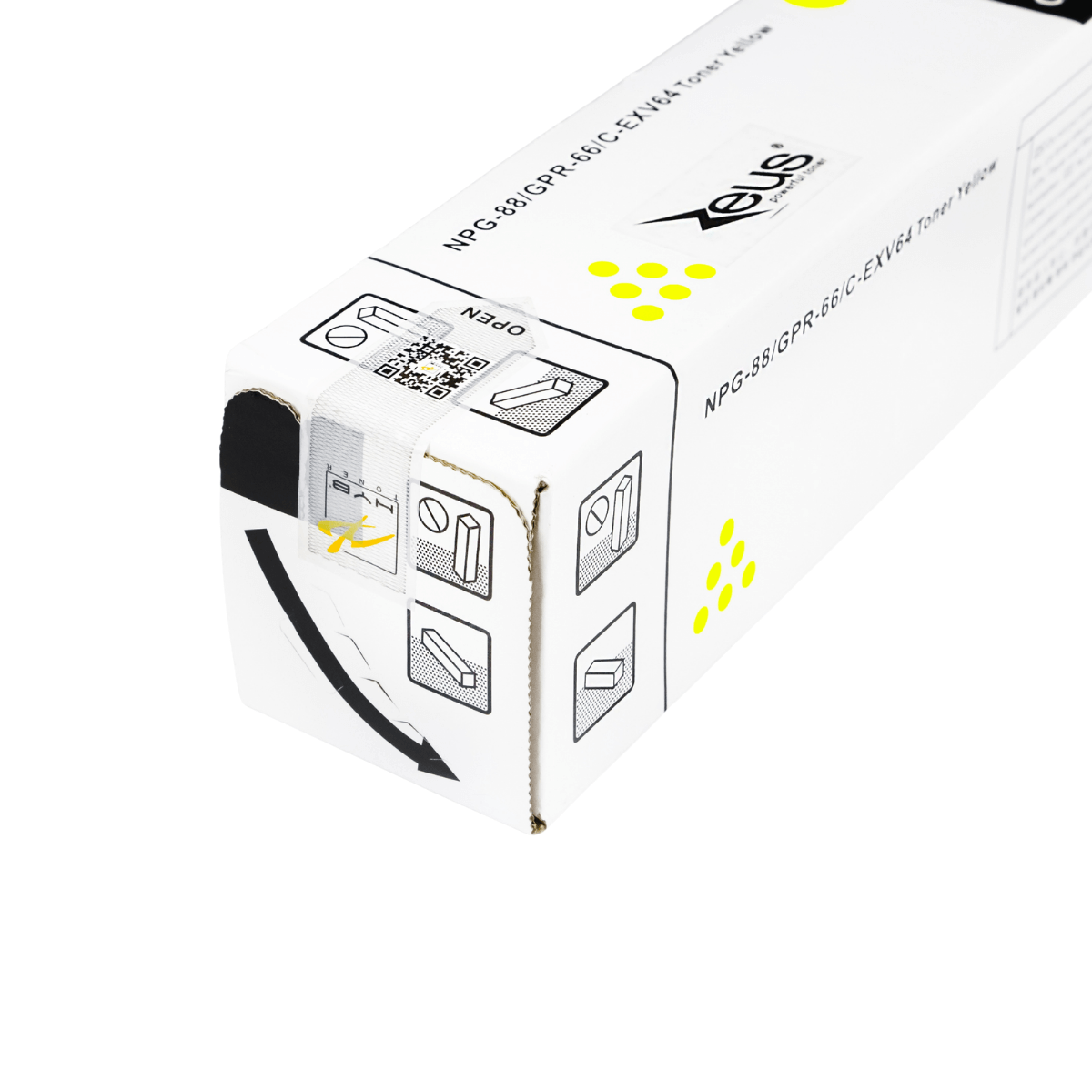 Cartucho de Toner P/ Canon GPR-66 Amarelo C/ Chip 25.5K - Zeus