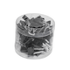 Clipes Para Papel Binder 19mm BRW- Pote c/40un - Preto