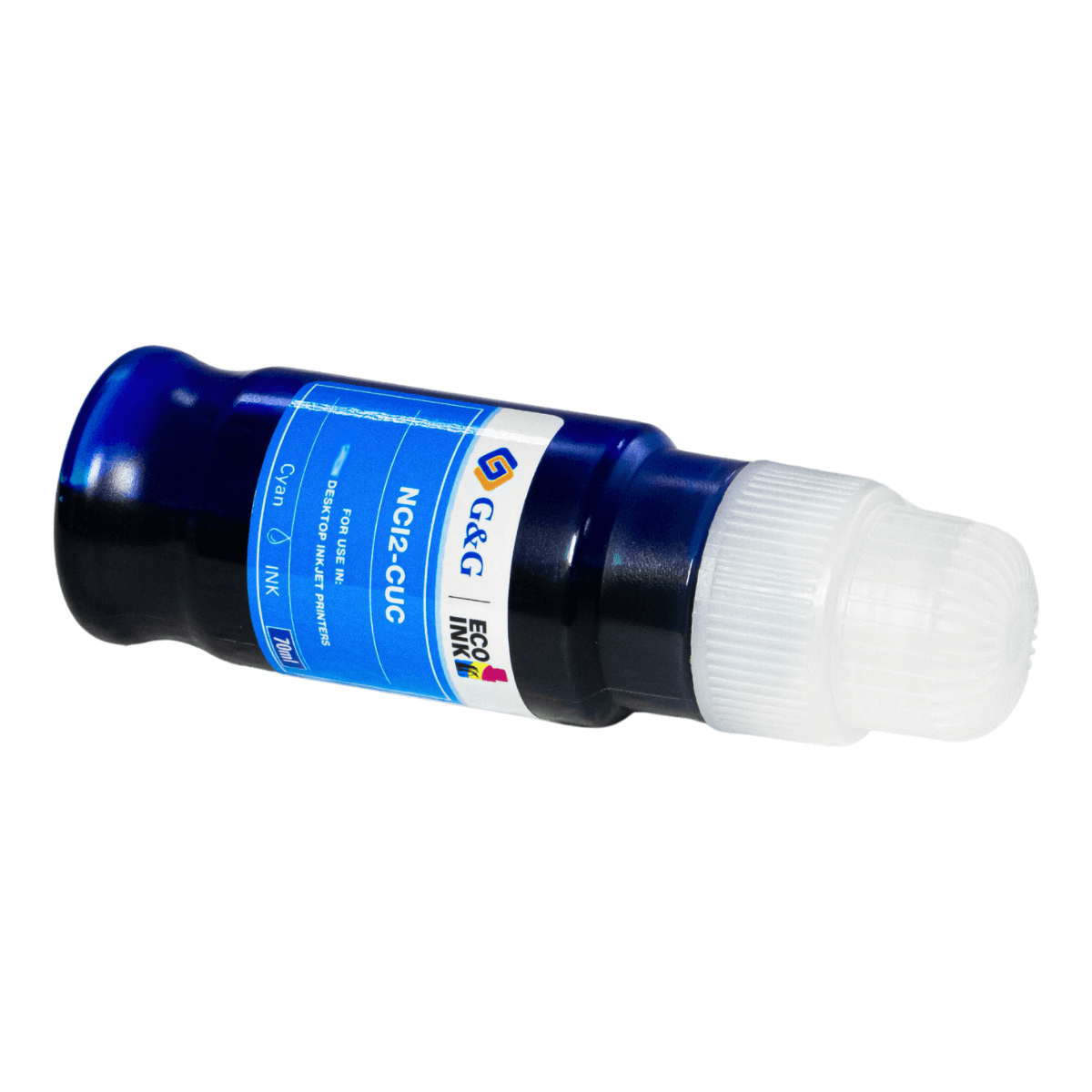 Refil de Tinta P/ Canon GI-10S Ciano 7.7K 70ml (NC12-CUC) - G&G