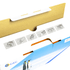 Cartucho de Toner P/ Canon e HP CF402X CF502X CRG054 202X Amarelo C/ Chip 2.5K - G&G