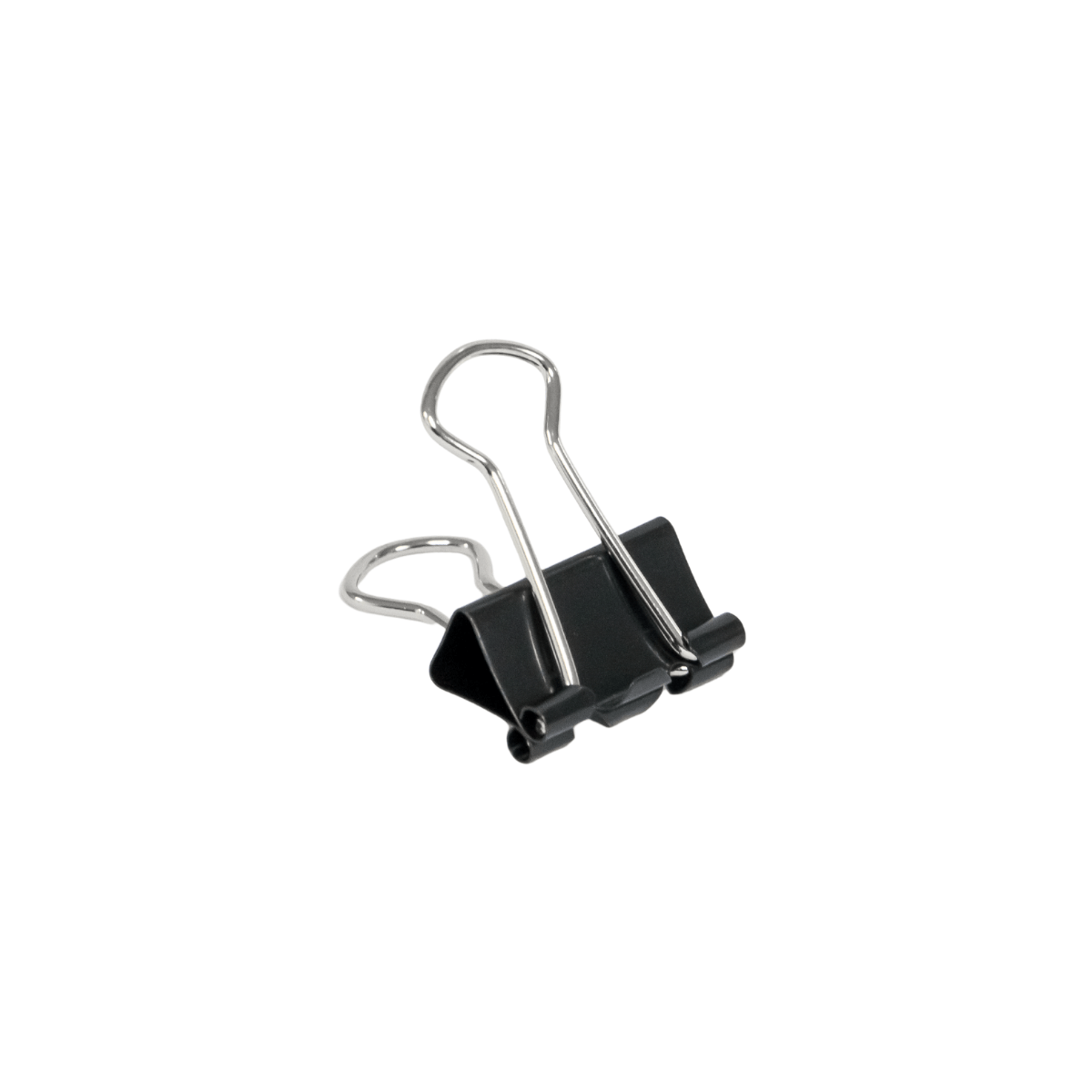 Clipes Para Papel Binder 19mm BRW- Pote c/40un - Preto
