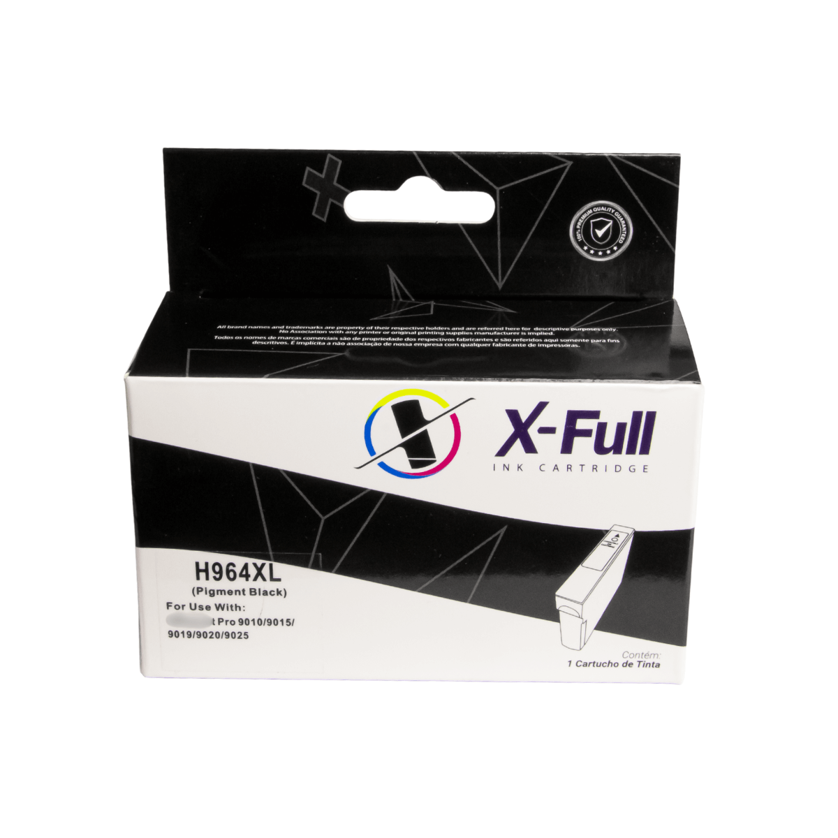 Cartucho de Tinta P/ HP 964XL 964 Preta Pigmentada C/ Chip 58ml - X-Full