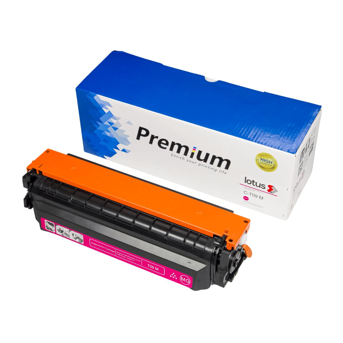 Toner Compatível p/ Canon T09, LBP1127 s/ Chip (5.9K) Magenta - Lotus