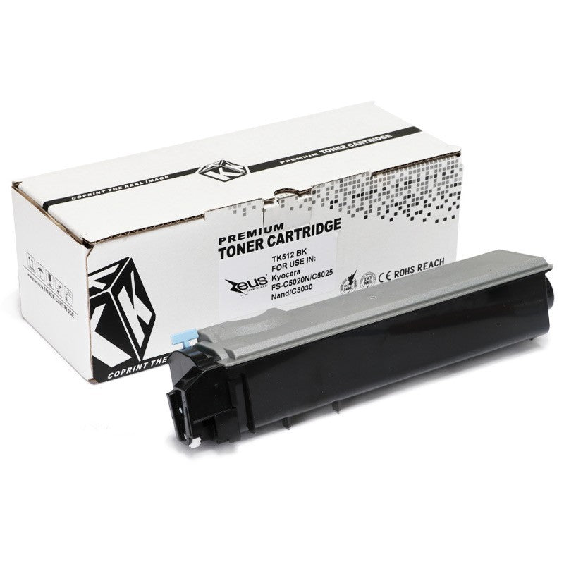 Toner Compatível Zeus TK512 Preto p/ Kyocera