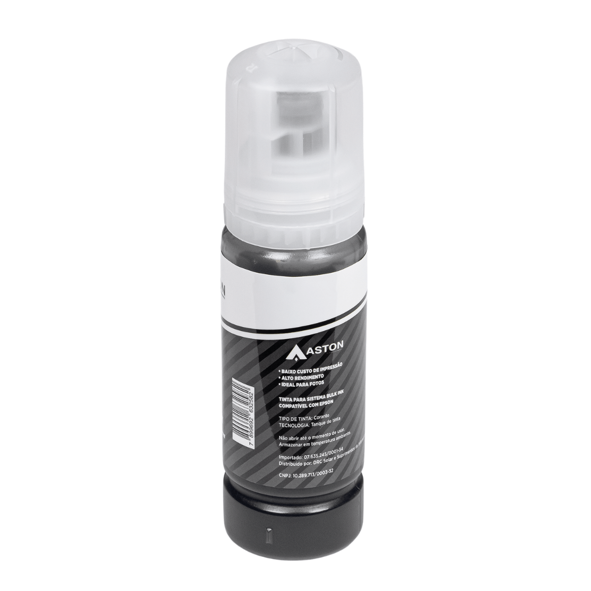 Refil de Tinta P/ Epson T504 T544 ET05 Preta 70ml - Aston