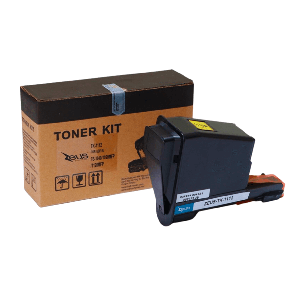 Toner Compatível Zeus TK1112 p/ Kyocera c/ chip - 2.5k