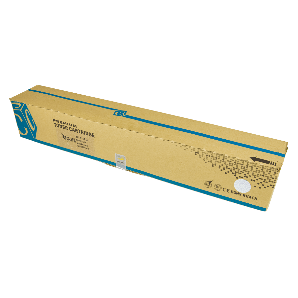 Toner Compatível Zeus TK8117 Cyan P/ Kyocera C/ Chip - 6K