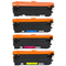 Kit 4x Toner P/ HP W9060 9061 9062 9063 E55040 E57540 C/ Chip CMYK - Lotus