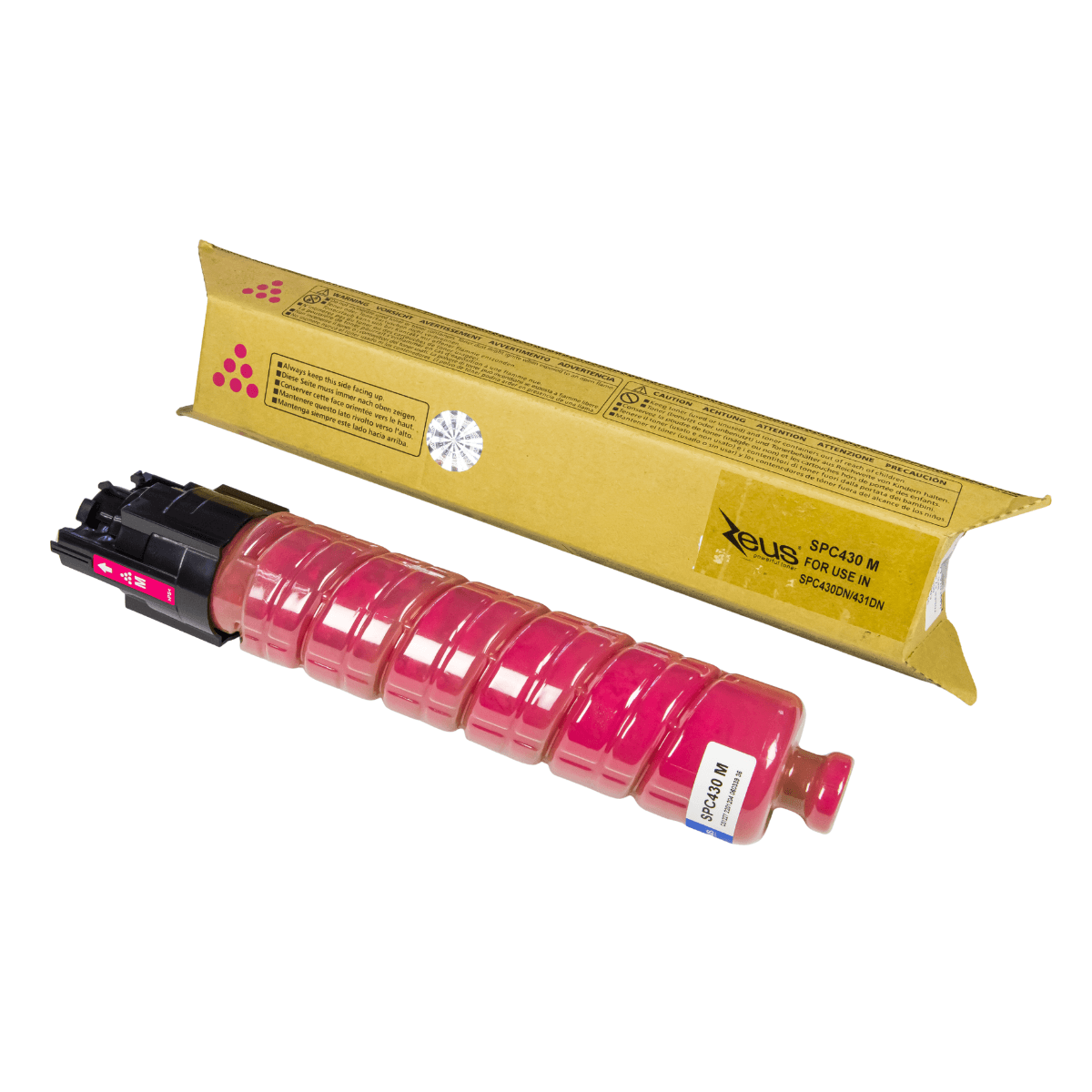 Cartucho de Toner Compatível Zeus Magenta P/ Ricoh SP C430 C/ Chip - 21k