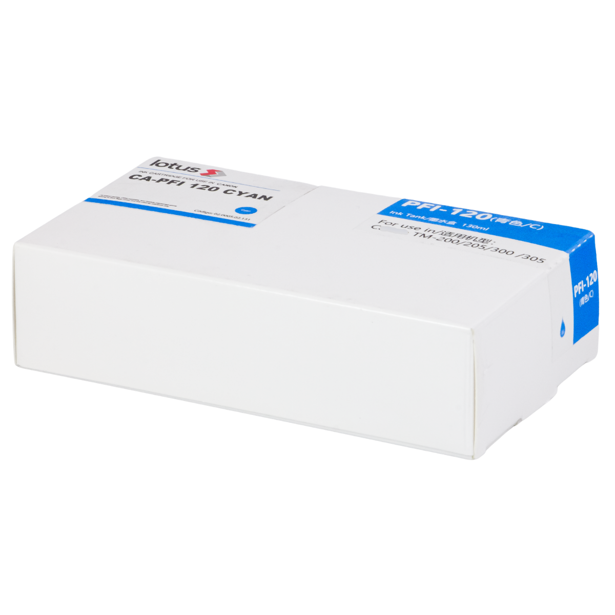 Cartucho de Tinta P/ Plotter Canon PFI-120 Ciano 130ml - Lotus
