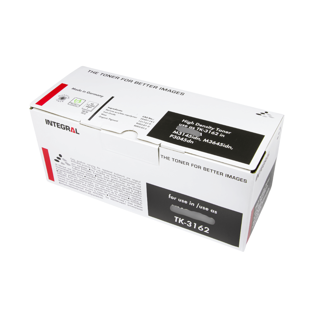 Cartucho de Toner Integral Compatível Tk3162 p/ Kyocera Com Chip - 12.5K