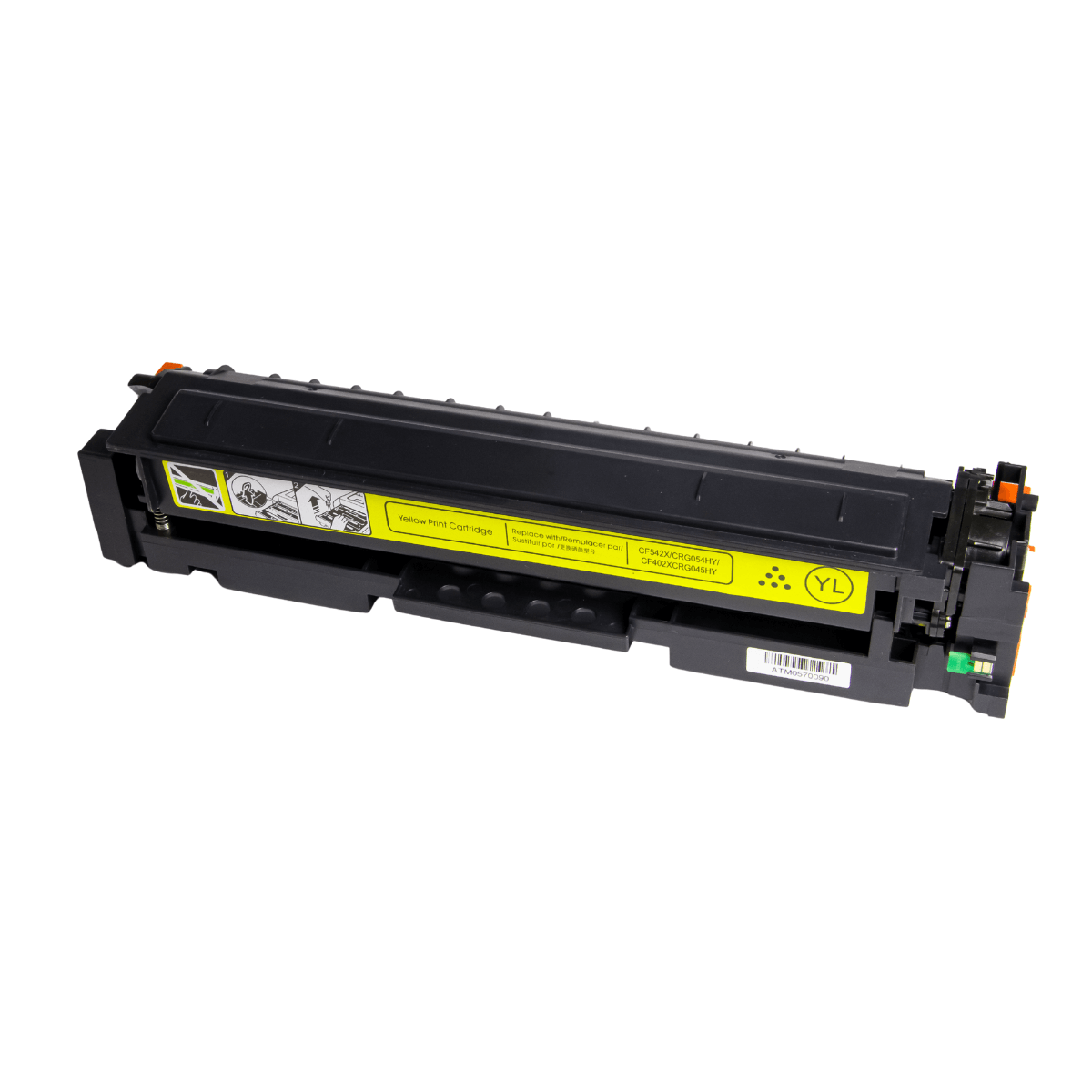 Cartucho de Toner P/ HP CF402X CF502X Canon CRG054 Amarelo C/ Chip 2.5K - Lotus