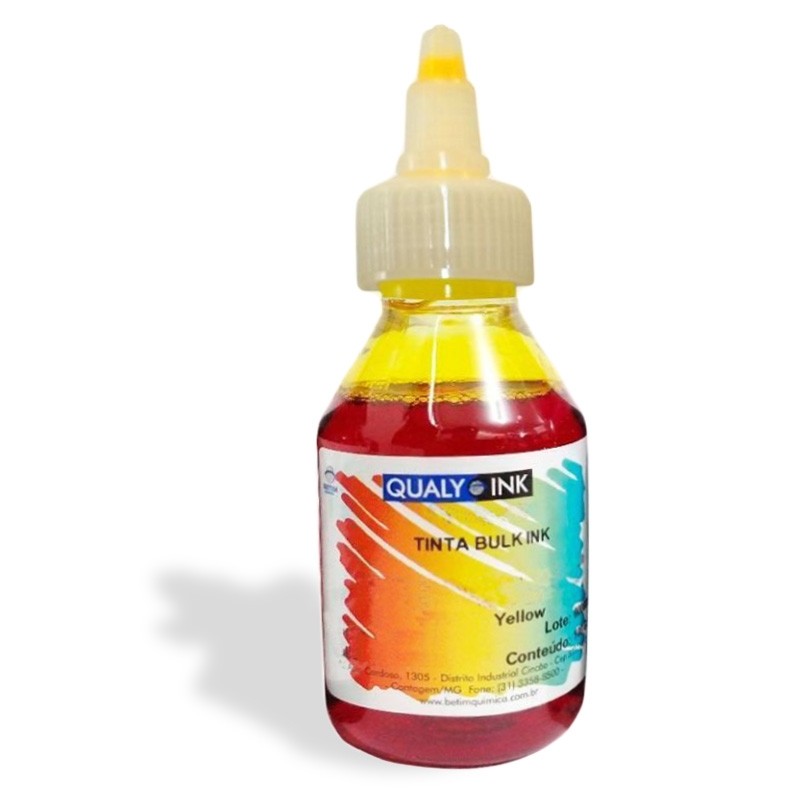 Refil de Tinta Epson Amarela 100 Ml Bico Aplicador
