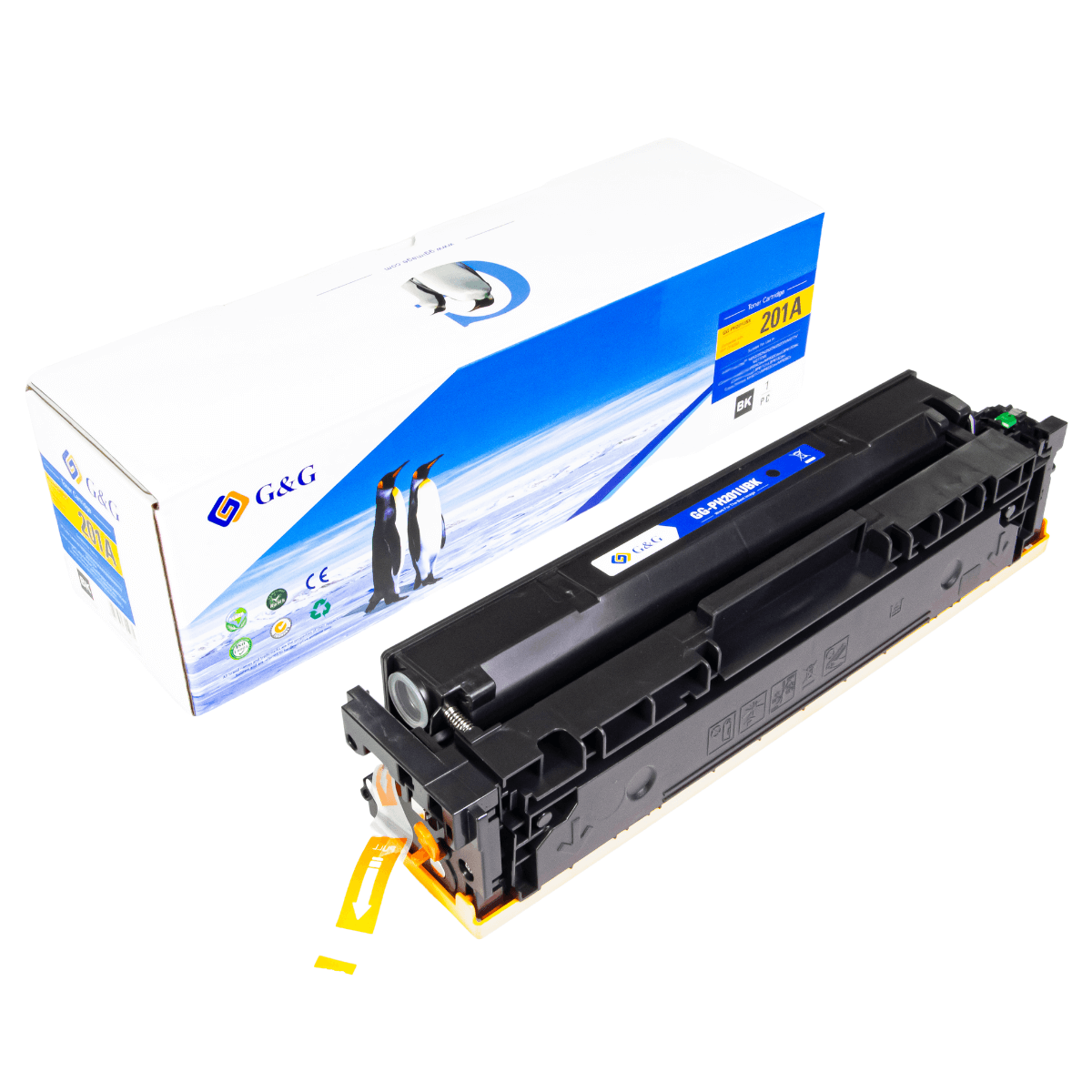 Cartucho de Toner P/ Canon MF644 HP CF400A CF500A Preto C/ Chip 1.5K - G&G