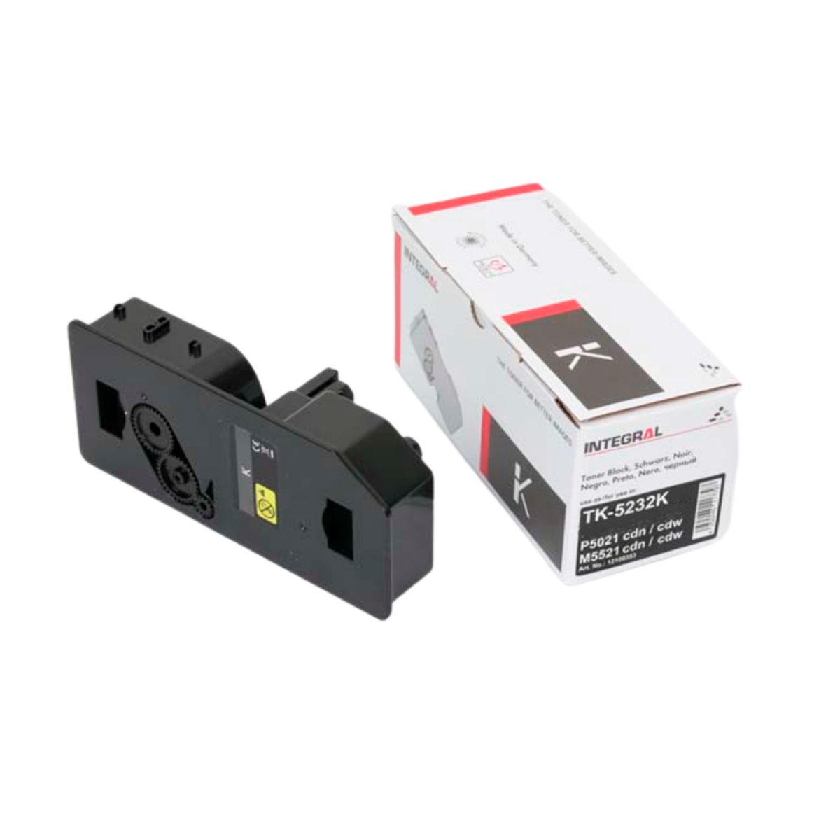 Cartucho de Toner Integral Compatível TK5232 BK p/ Kyocera c/ chip - 2.6k