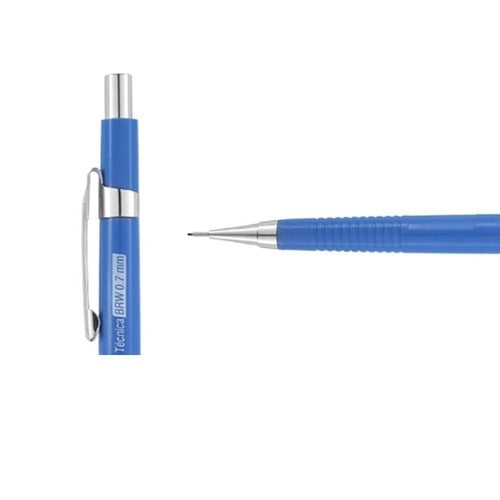 Lapiseira Técnica BRW 0.7mm Azul