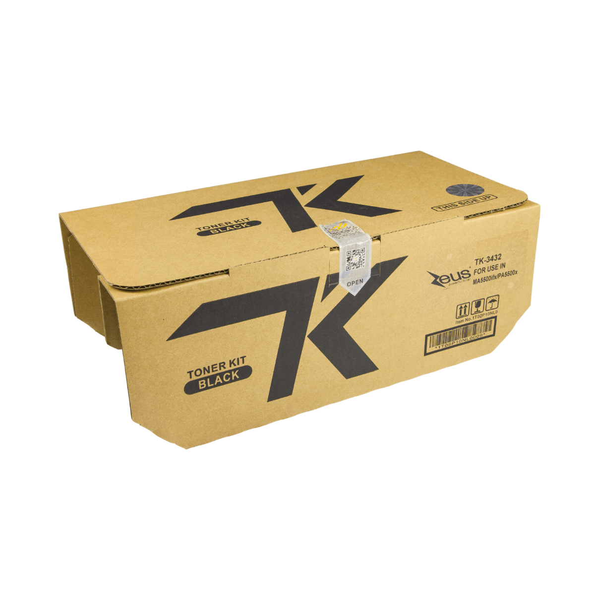 Kit 5x Cartuchos de Toner P/ Kyocera TK3432 X Preto C/ Chip 25K - Zeus