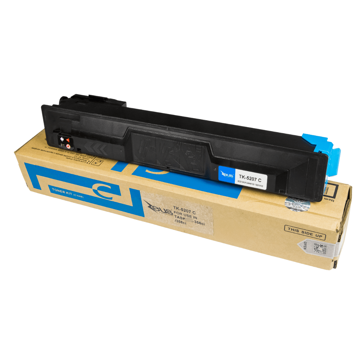 Cartucho de Toner Compatível Zeus p/ Kyocera TK5207 Ciano C/ Chip 12K