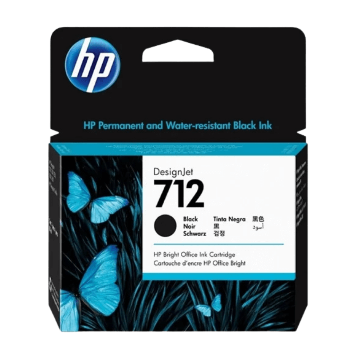 Cartucho de Tinta HP 712 3ED70A P/ Plotter T250 T650 Black 38ml - Original