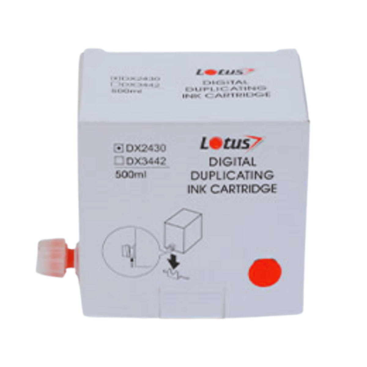 Tinta Lotus vermelha Compatível com DX-2330 DX-2430 - 500ml