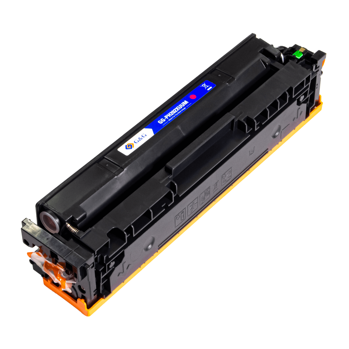 Cartucho de Toner P/ Canon e HP CF403X CF503X CRG054 202X Magenta C/ Chip 2.5K - G&G