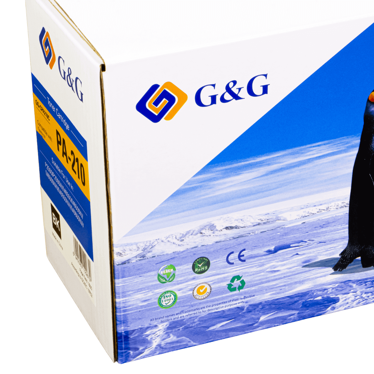 Cartucho de Toner P/ Elgin Pantum PB210 PB211 PA210 C/ Chip 1.6K - G&G